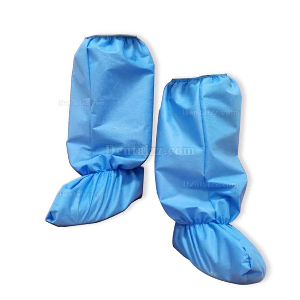 5ペア 医療用使い捨てシューズカバー 個人用保護具 隔離靴カバー アンチウイルス 抗菌 防塵