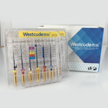 Westcode®ニッケルチタンロータリーファイル21/25mm ブルー（6本入）