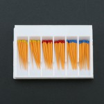 5Pack/300Pcs Dentsply Maillefer Protaper歯科ガッタパーチャポイントチップF1-F3