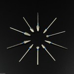 10 Pcs 歯科ラボ研磨用バードリル・タングステン鋼カーバイドバー2.35MM