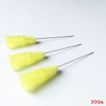 100個歯科無菌歯内イリゲーションニードルチッププレーンエンドノッチ30Ga