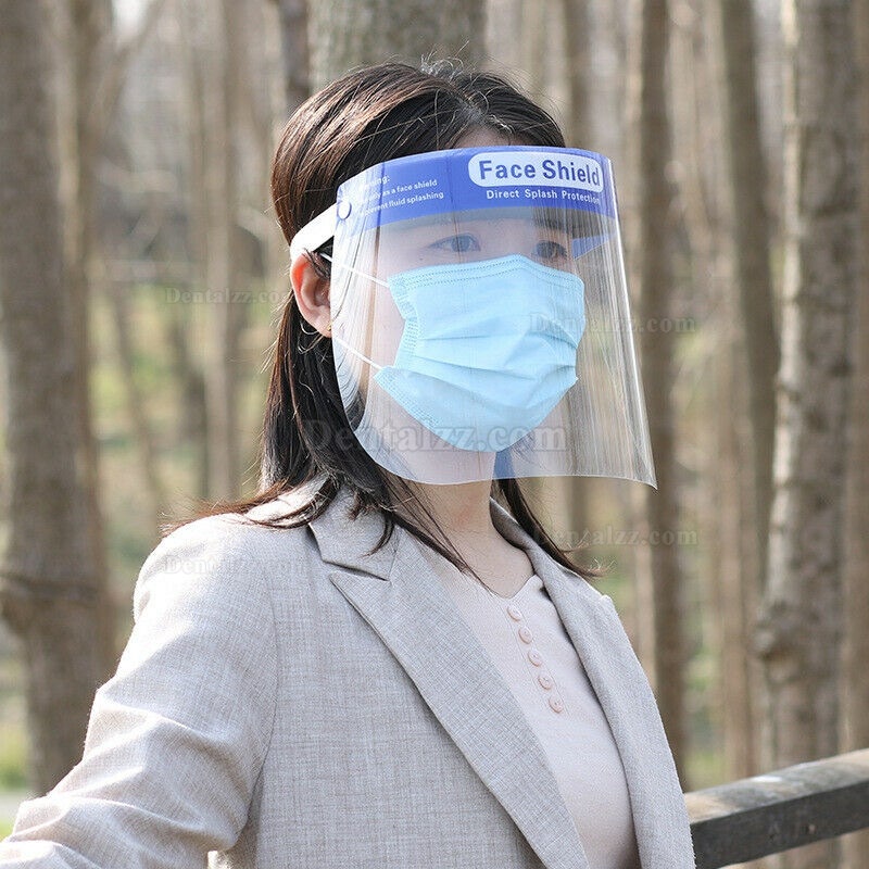 10Pcs 医療用保護フェイスシールド ウイルス細菌飛沫対策 簡易防護面 透明 防霧 曇り止め 保護メガネ併用可 10個入れ