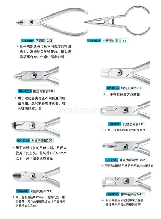 歯科矯正用プライヤ