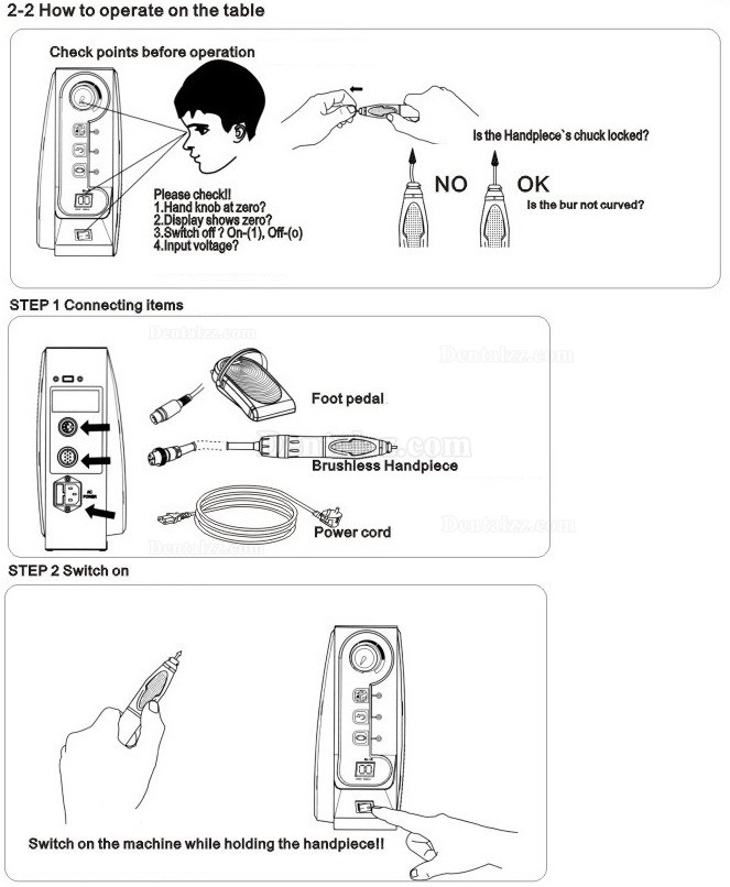 Maisilao 歯科用ブラシレスマイクロモーター