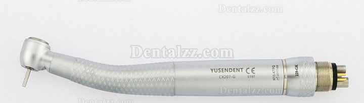 YUSENDENT®歯科用ライト付き高速タービンCX207-GK-TPカップリング付き1本＋カップリング無し2本