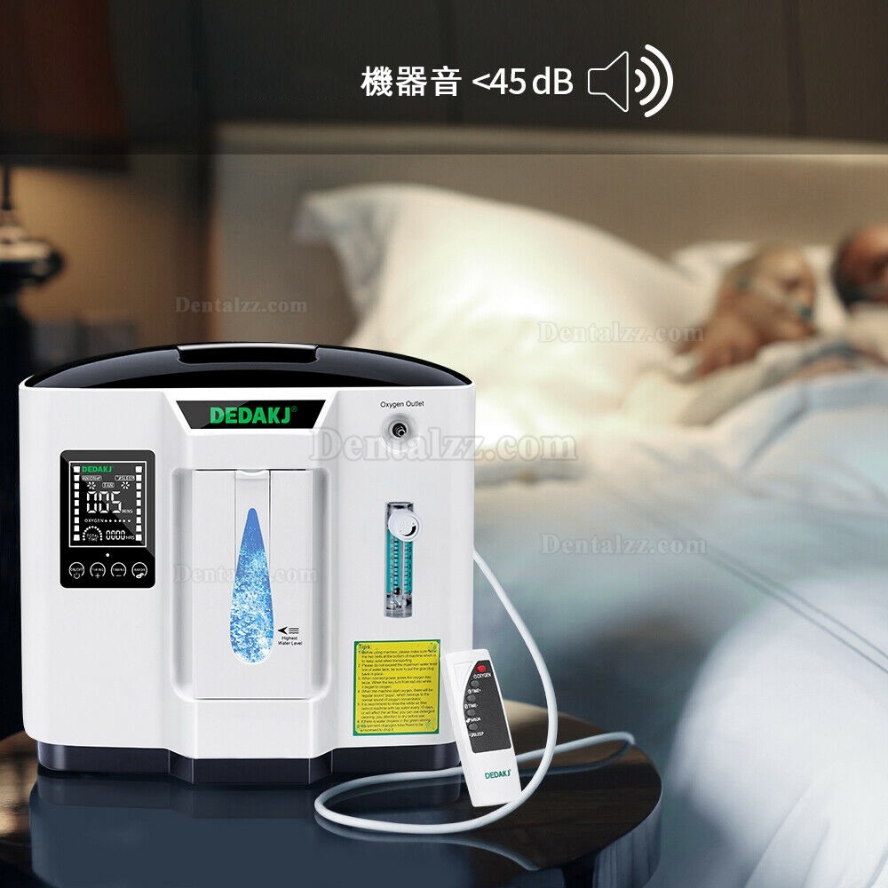 DEDAKJ DE-1A ポータブル家庭用酸素濃縮器 酸素発生器 1-6L/min 110V