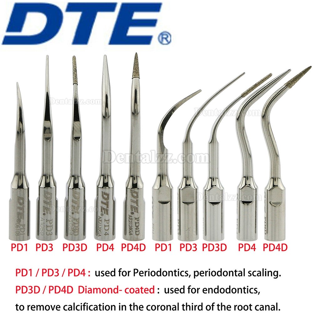 10Pcs Woodpecker DTE 歯科用超音波スケーラー用チップ NSK Satelecと互換性あり