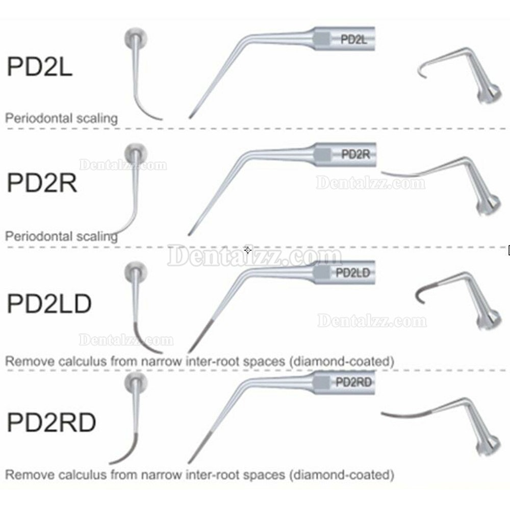 10Pcs Woodpecker DTE 歯科用超音波スケーラーチップ 歯周スケーリング用チップ Satelec NSK対応