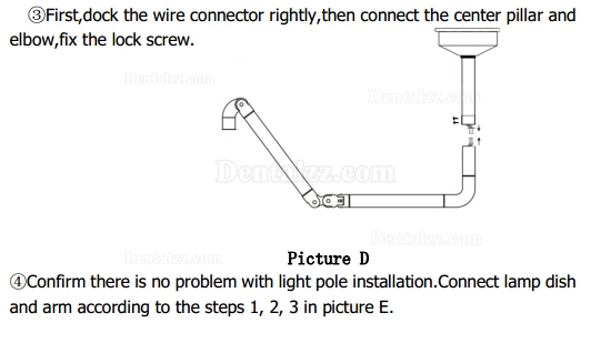 KWS® KD-2012D-3C歯科手術用LEDライト・照明器(天井に取り付け)