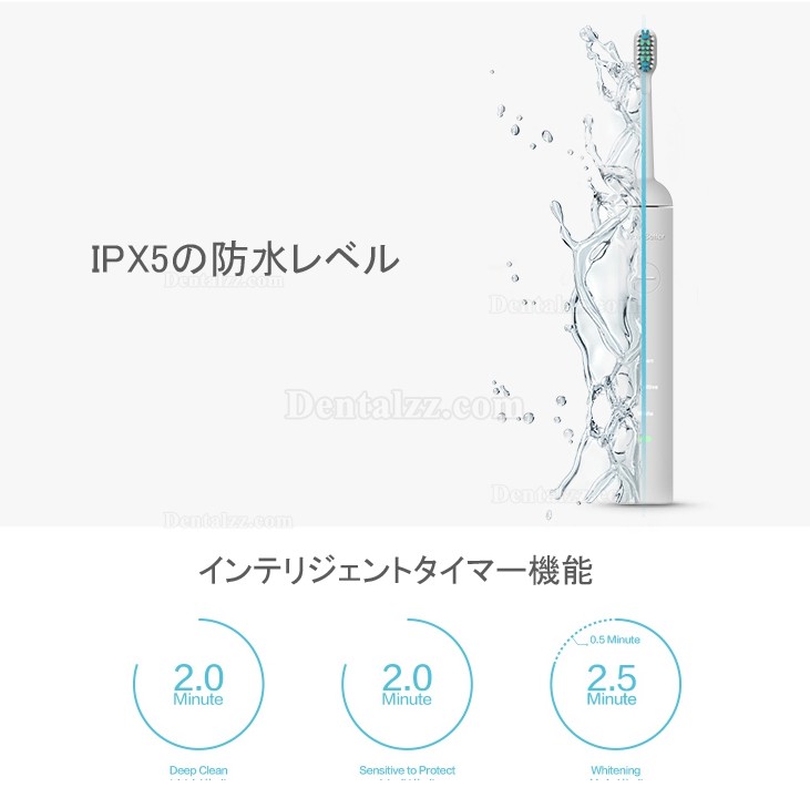 IPX5の防水レベル